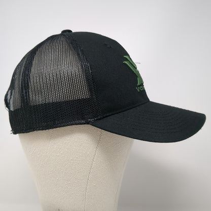 Vortex Trucker Hat Black One Size Mesh Back Snapback Logo Hunting Shooting Cap