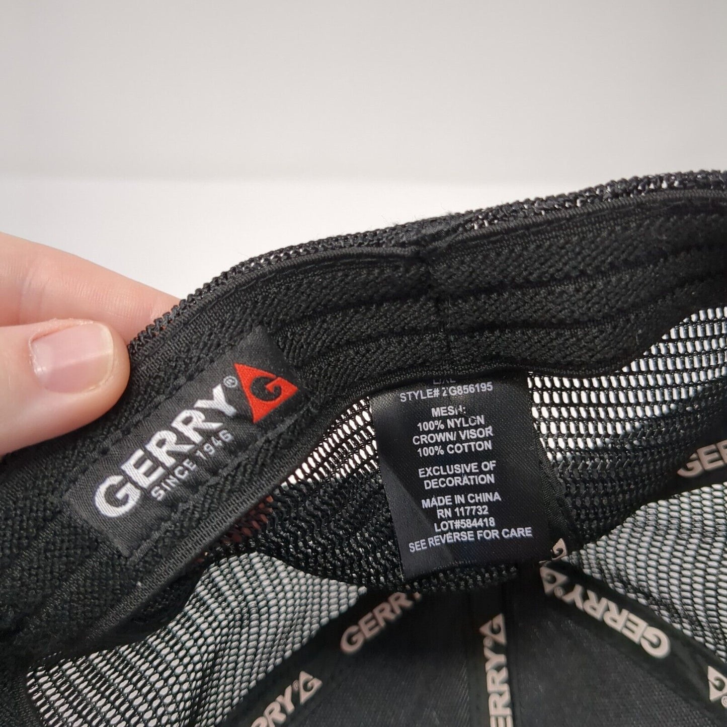 Explore The Possibilities Fitted Mesh Back Trucker Hat Black L/XL Gerry