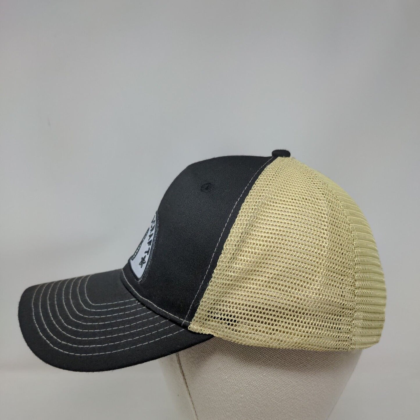 Florida Craft Snapback Mesh Back Trucker Hat Black One Size Colorblock