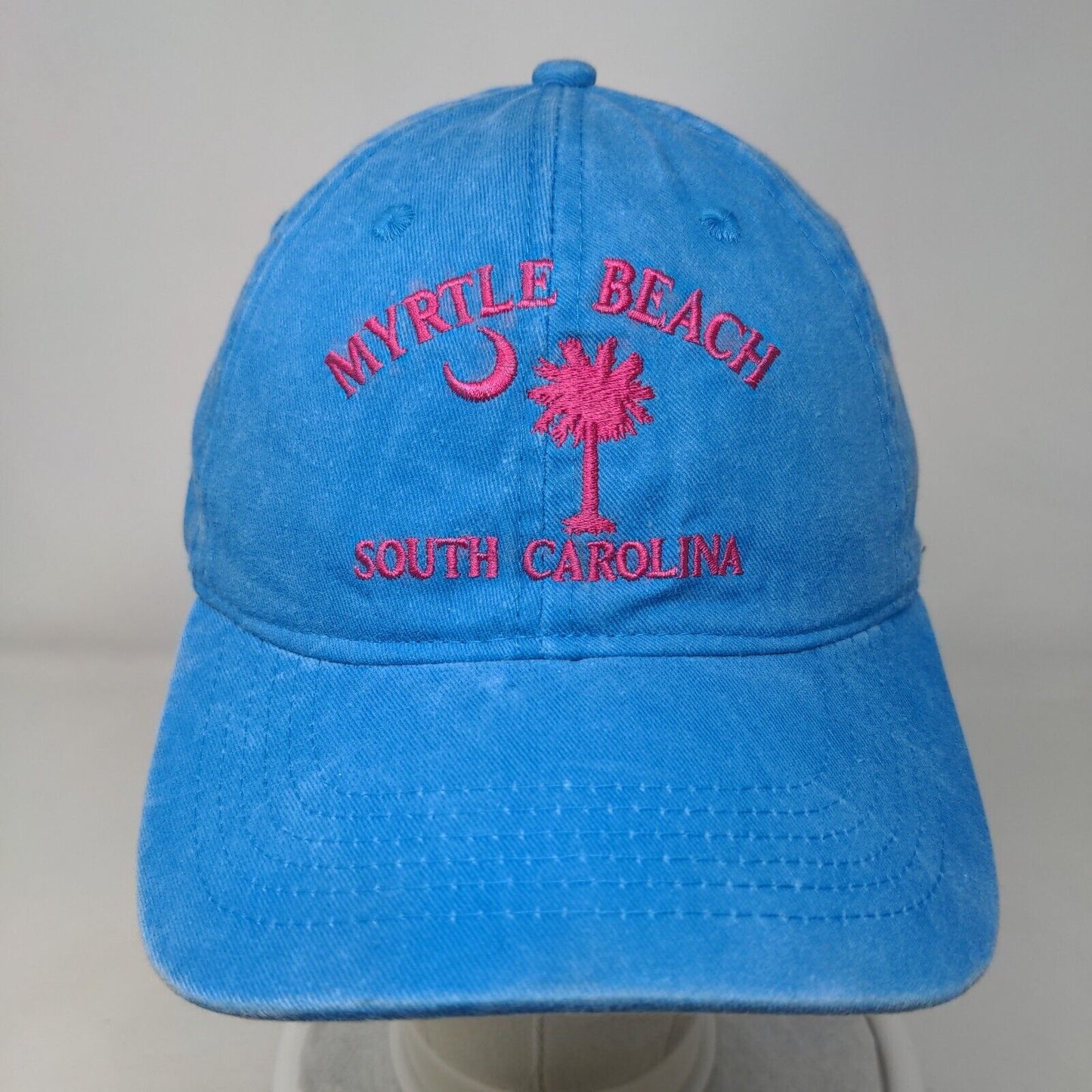 Myrtle Beach South Carolina Strapback Hat Blue One Size Embroidered
