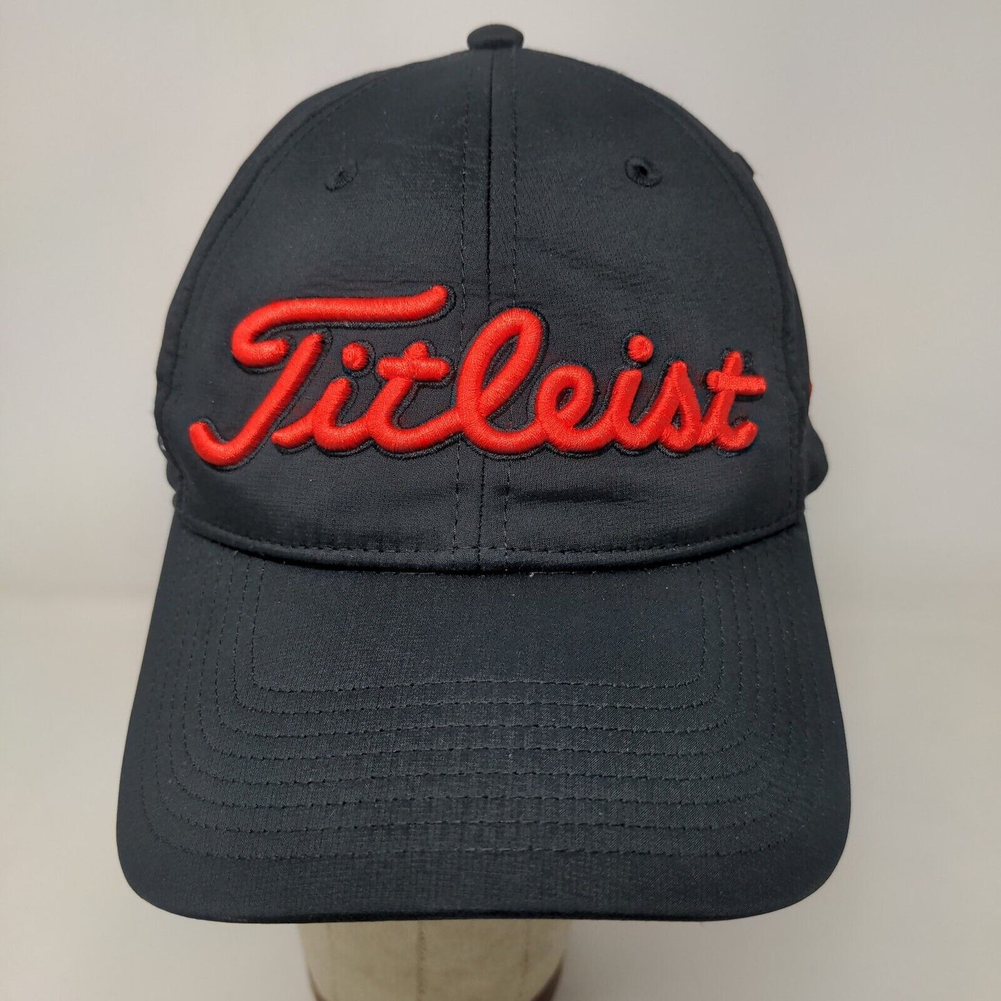 Titleist Men's Slideback Hat Black Prairie View Golf Club Embroidered Logo