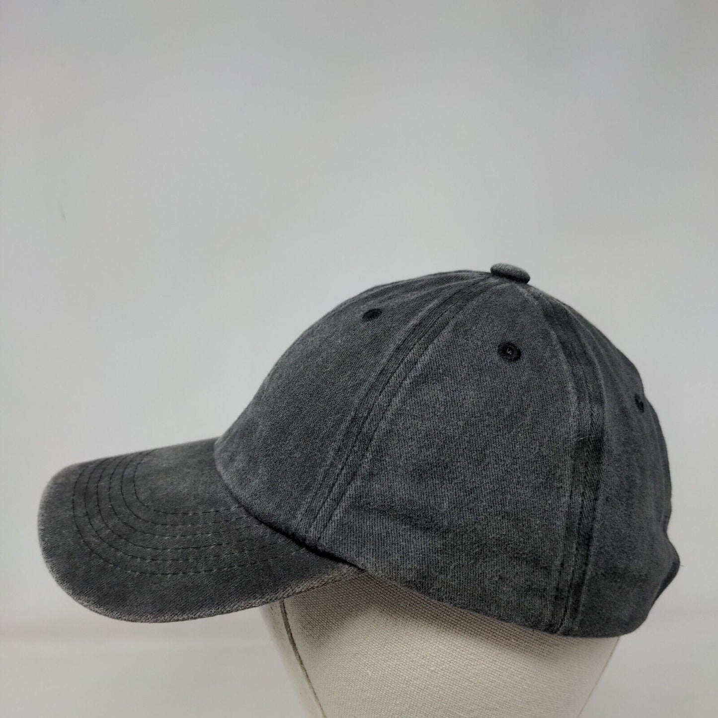Meinicy Slideback Hat Gray One Size Adjustable Solid Blank Vent Holes