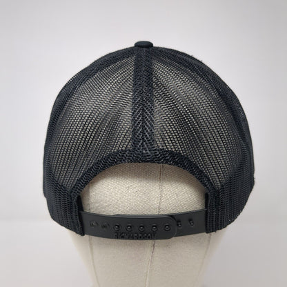 28 Precision Design & Trim Snapback Trucker Hat Black OS Mesh Back Richardson