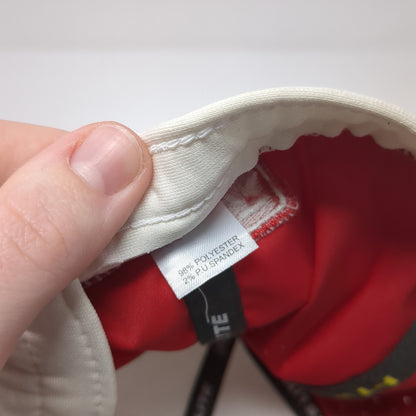 NW Fitted Hat Red XL Embroidered Laser Cut Vent Holes Richardson PTS 30