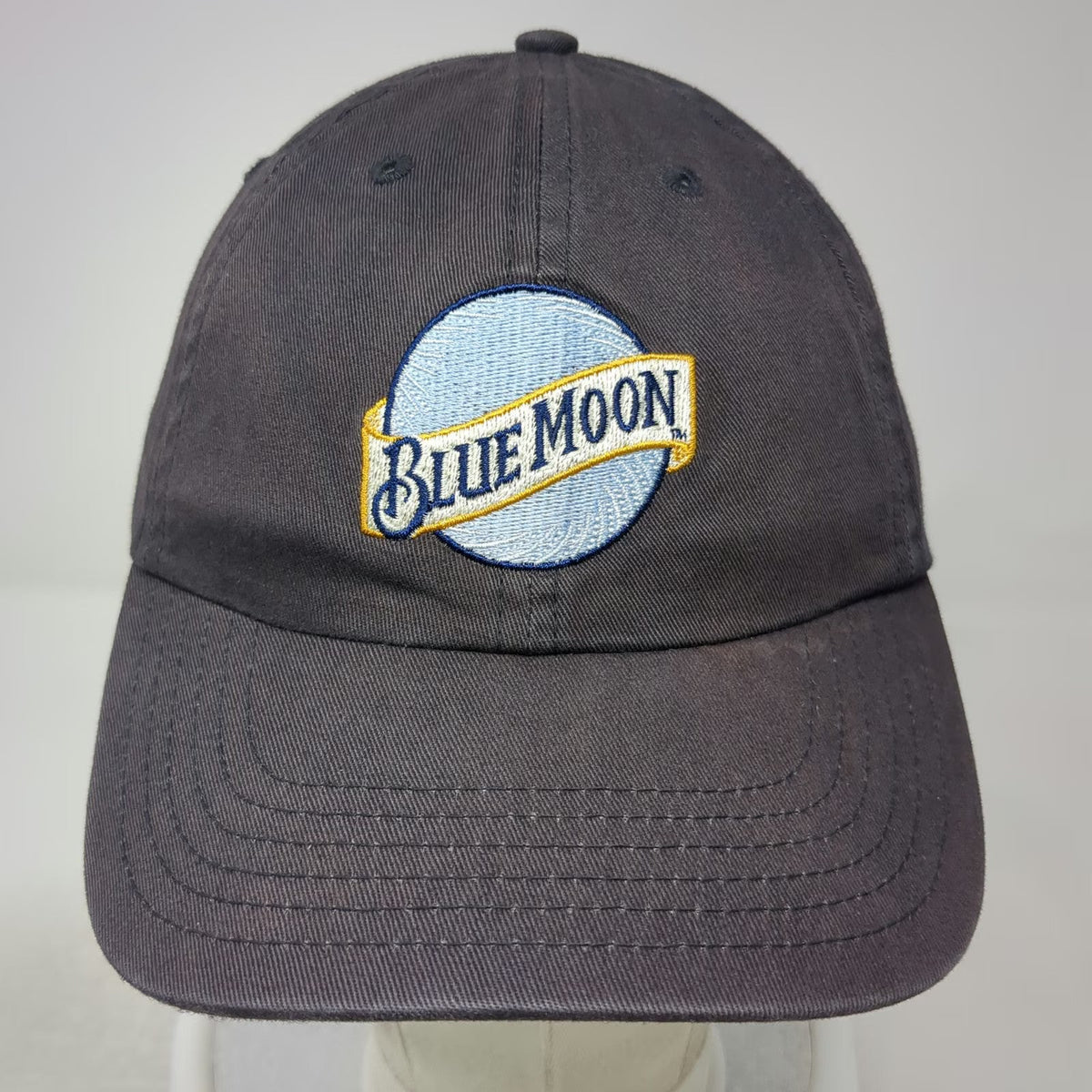 Blue Moon Beer Logo Embroidered Baseball Cap Hat One Size Adjustable Strapback