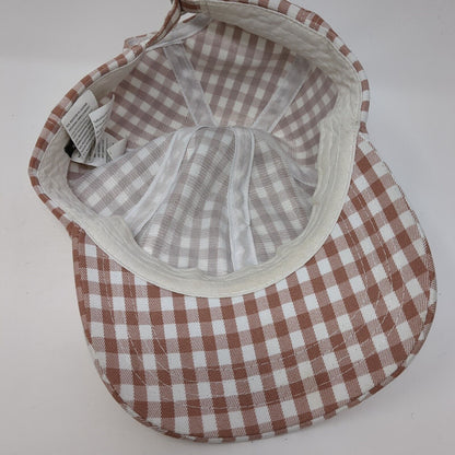 Rubi Slideback Hat Multicolor One Size Adjustable Gingham 6 Panel Blank
