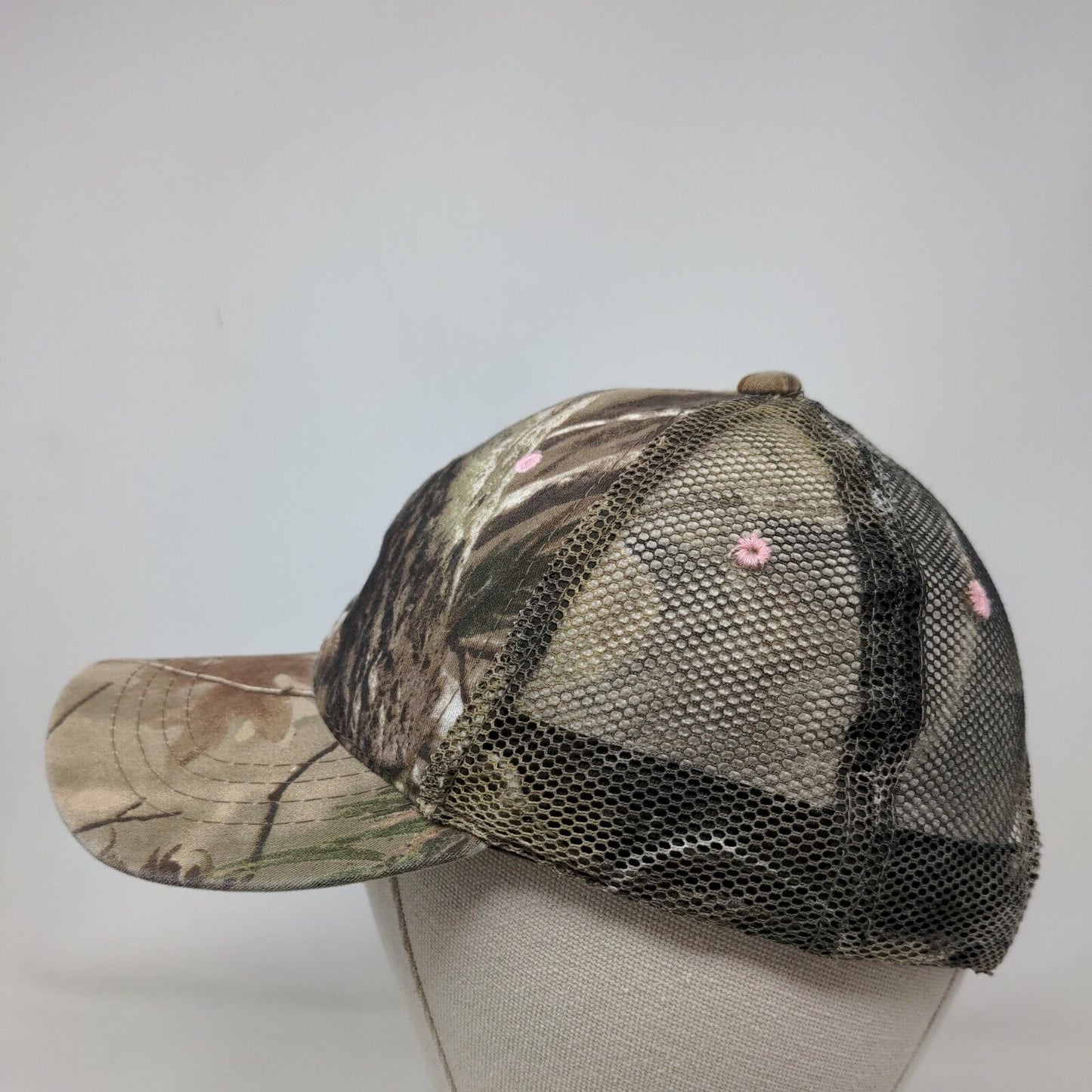 Redhead Strapback Trucker Hat Camouflage OSFM Adjustable Vented Holes Mesh Back