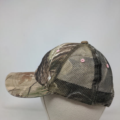 Redhead Strapback Trucker Hat Camouflage OSFM Adjustable Vented Holes Mesh Back