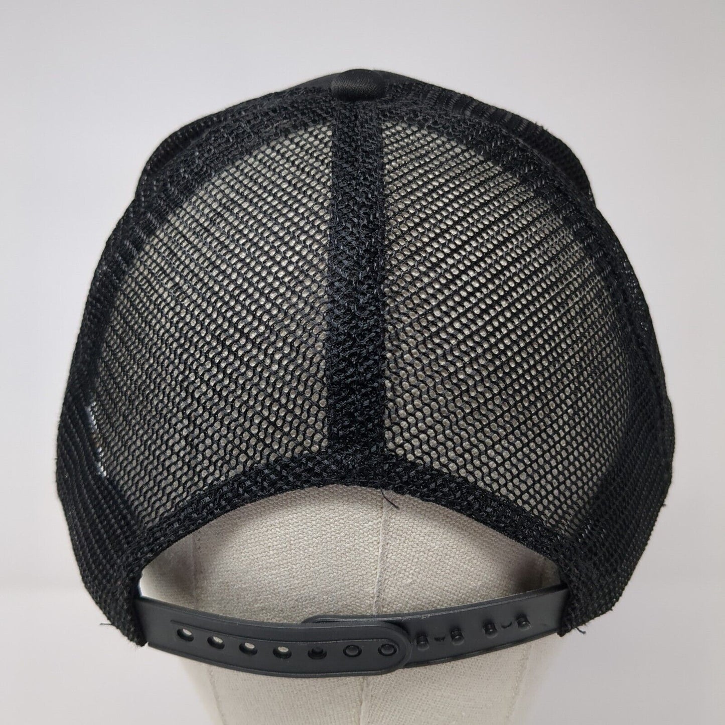 LA Los Angeles Snapback Trucker Hat Black OS Adjustable Mesh Back Rope Nissun