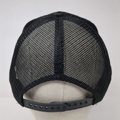 LA Los Angeles Snapback Trucker Hat Black OS Adjustable Mesh Back Rope Nissun