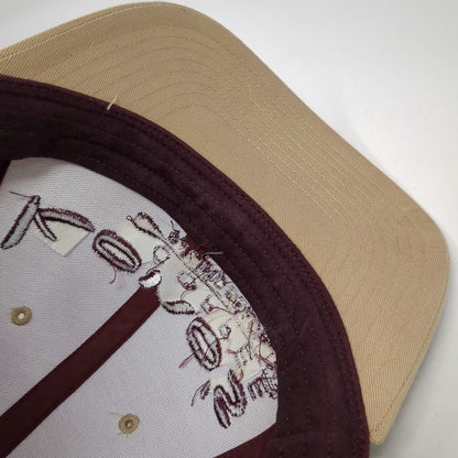 Richardson Trucker Hat Beige Purple One Size Mesh Snapback Coffee Logo Cafe PB