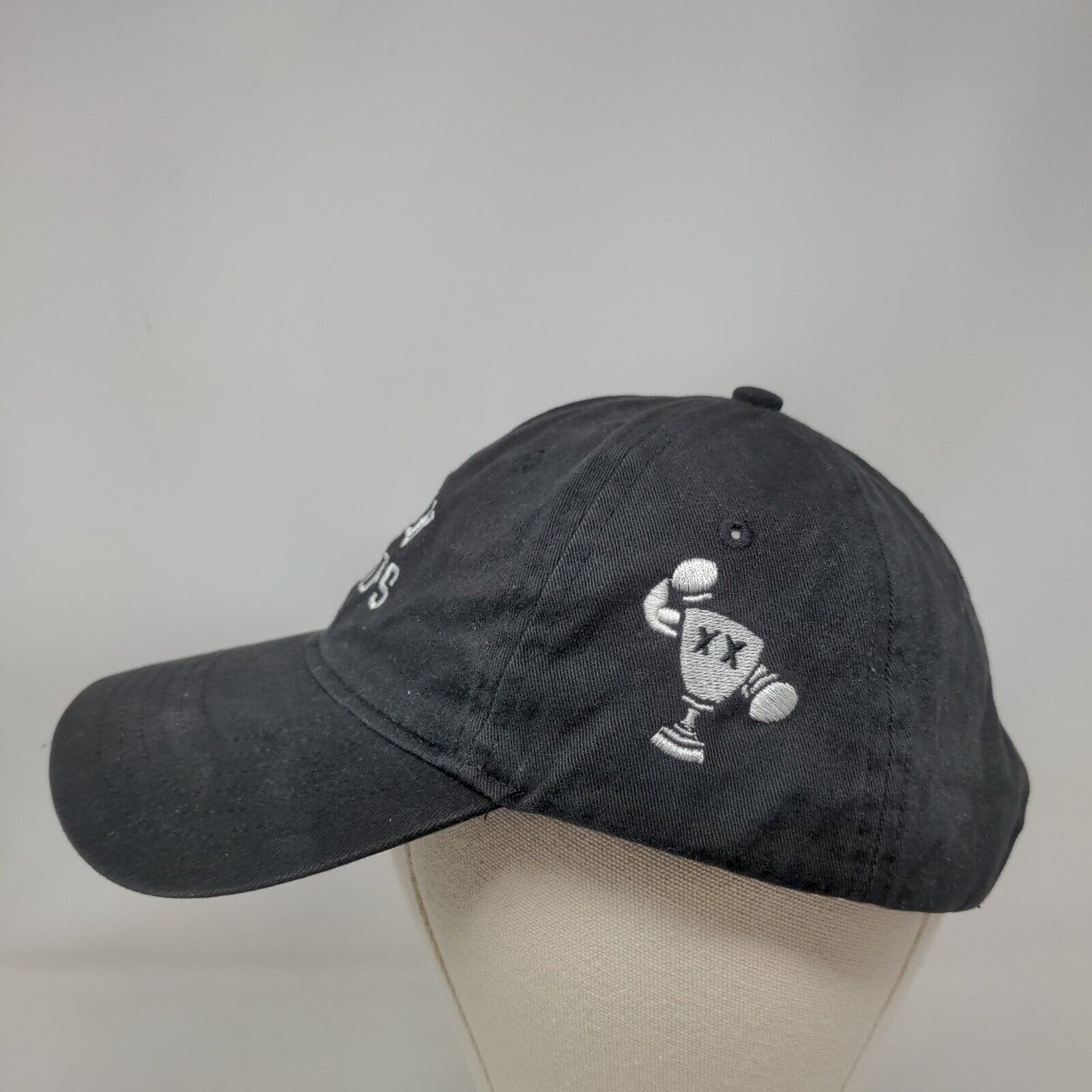 Drink Champs Slideback Hat Black One Size Solid Embroidered Adjustable