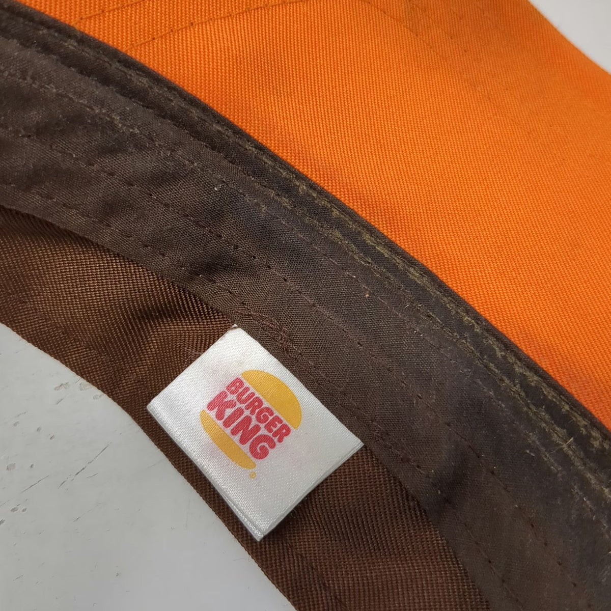 Burger King Visor Brown One Size Crew Snapback Logo Fast Food Restaurant Hat