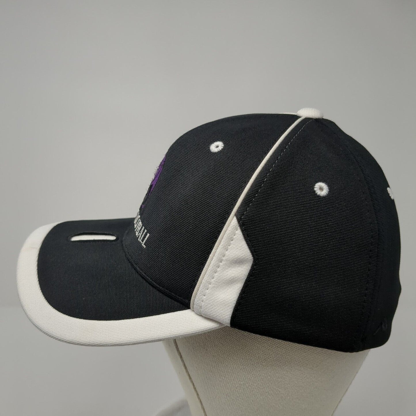 Rocky Football Fitted Hat Black 6 7/8-7 3/8 Embroidered 698F Pacific Headwear