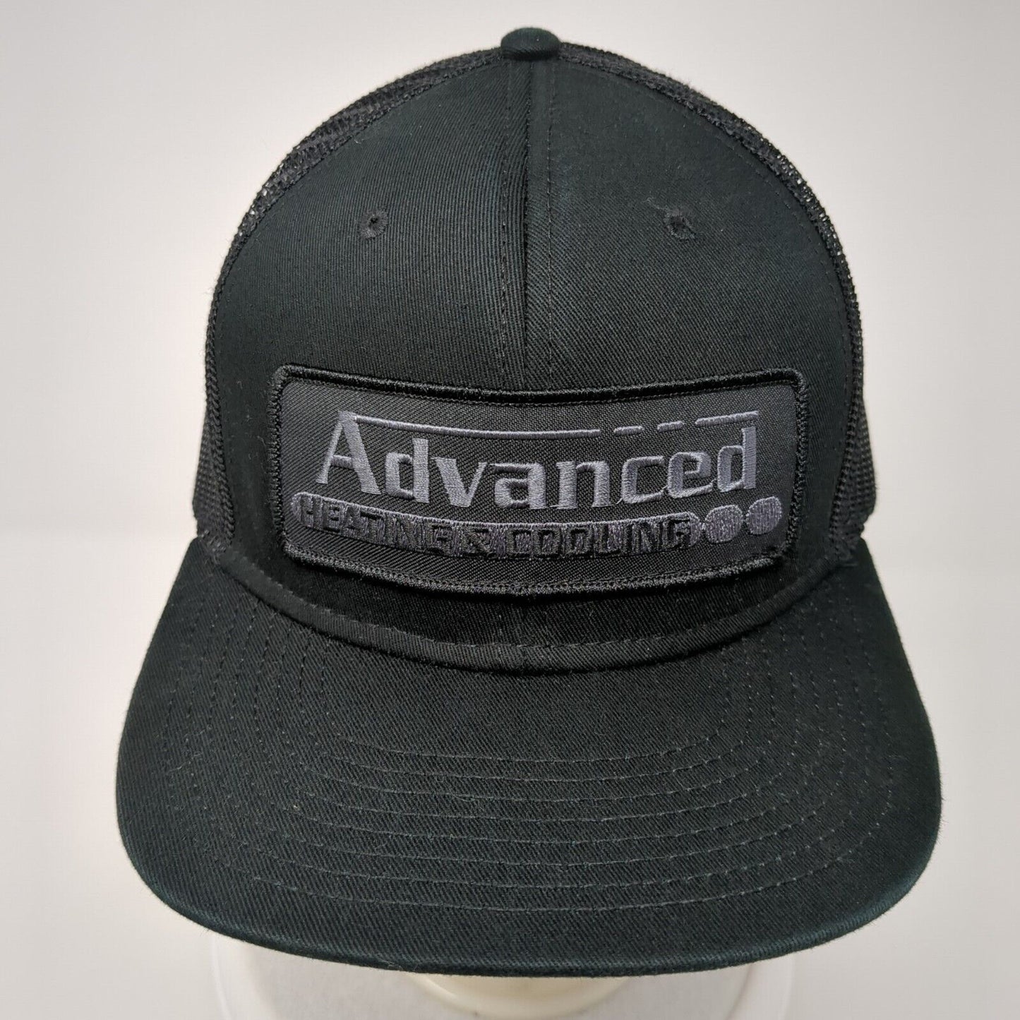 Advanced Heating & Cooling Snapback Mesh Back Trucker Hat Black One Size