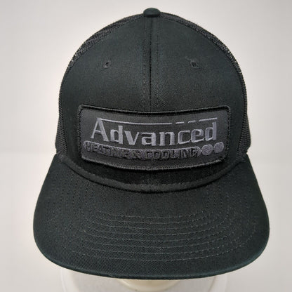 Advanced Heating & Cooling Snapback Mesh Back Trucker Hat Black One Size