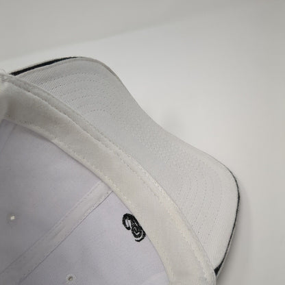 Hawaii Slideback Hat White One Size Adjustable Embroidered Vented Holes Surfware