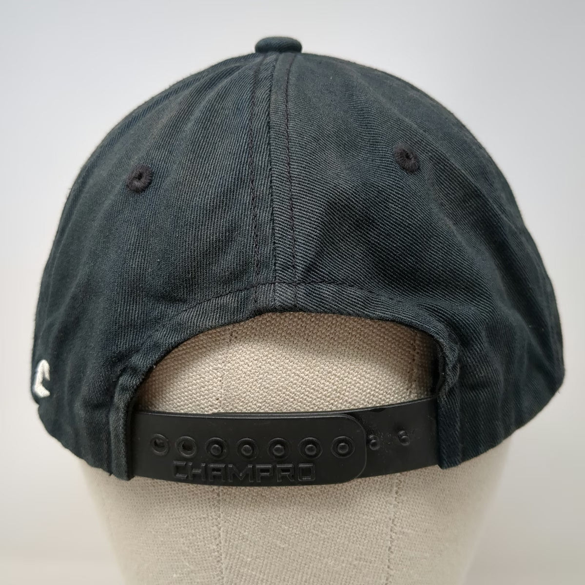 Champro Snapback Black XL Embroidered Letter M Gray Underbrim Sports Hat