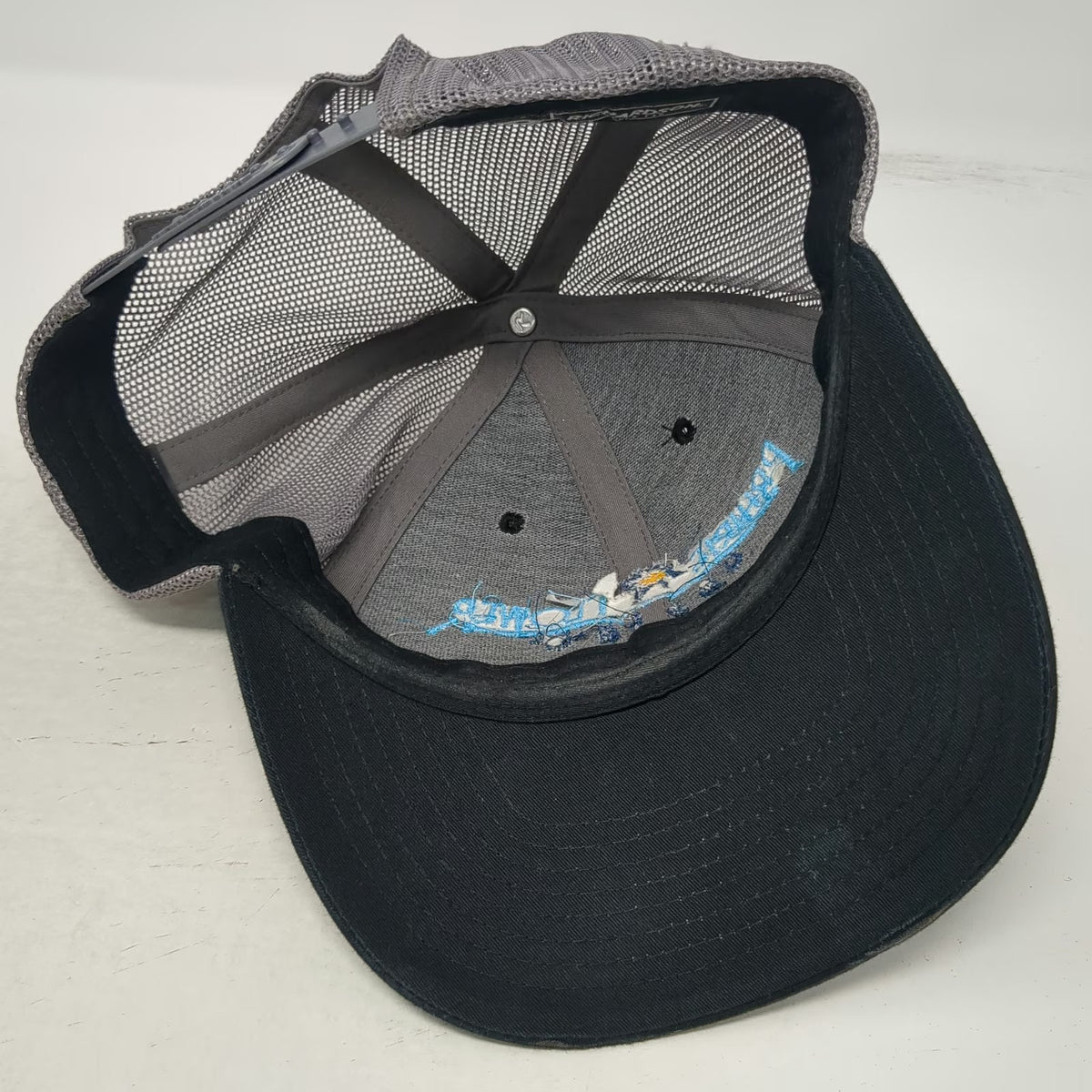 Richardson Trucker Hat Black One Size Prairie Flower Casino Mesh Snapback Logo