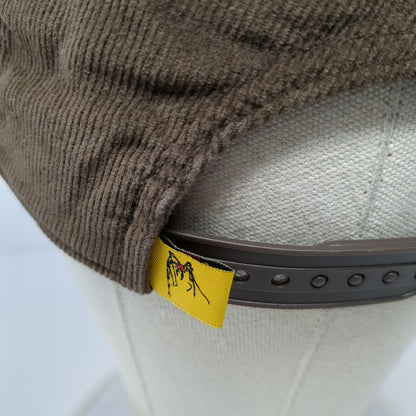 Poison Spider Bicycles Moab Utah Snapback Corduroy Hat Brown OSFA Ouray Logo