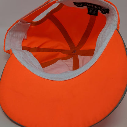 Port Authority Baseball Cap Orange One Size Reflective BSU Parking Services Hat