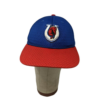 System Five 400 Baseball Hat Cap Size 3 Red Horse Horseshoe Embroidered Logo