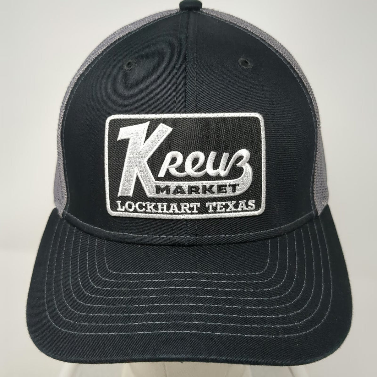 Richardson Trucker Hat Black One Size Kreuz Market Lockhart Texas Mesh Back hat