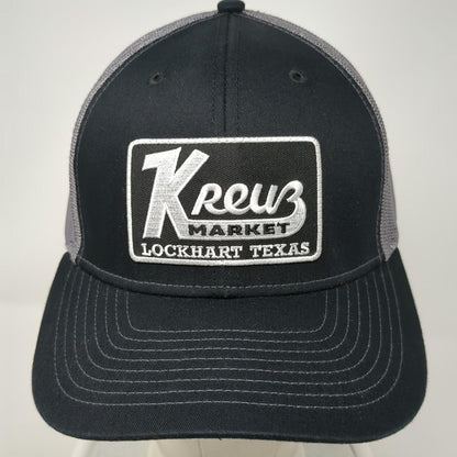 Richardson Trucker Hat Black One Size Kreuz Market Lockhart Texas Mesh Back hat