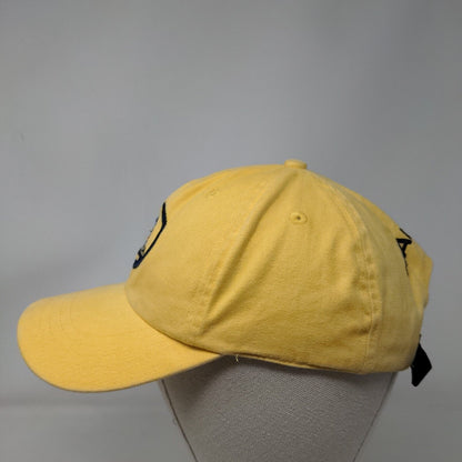 Nautica Strapback Hat Yellow One Size Embroidered Adjustable 6 Panel