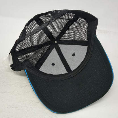 Commercial Tire Trucker Hat Black One Size Cooper Tires Mesh Snapback Blue Trim