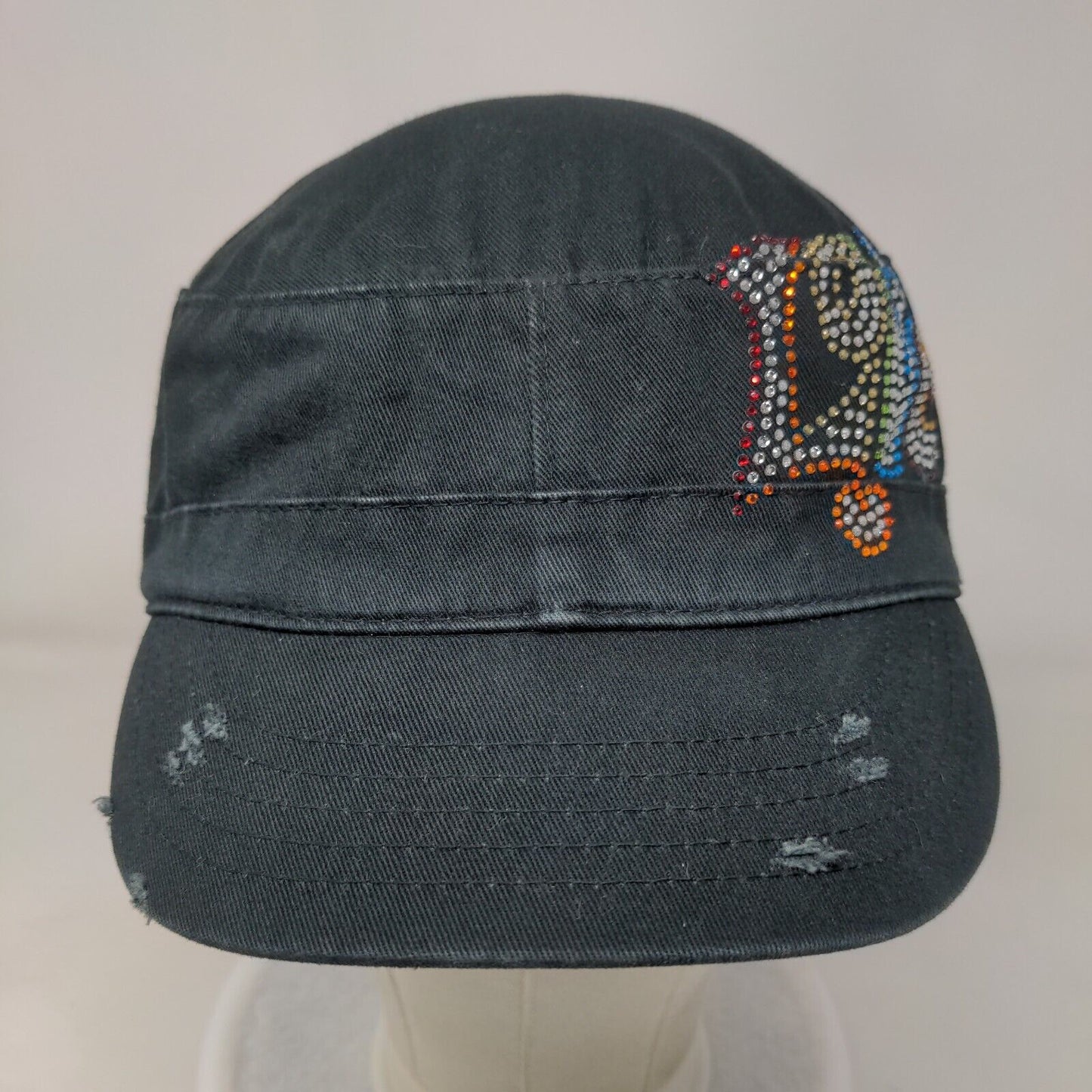 Love Bling Strapback Cadet Army Cap Hat Black OSFA Adjustable HG