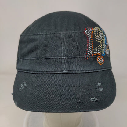 Love Bling Strapback Cadet Army Cap Hat Black OSFA Adjustable HG