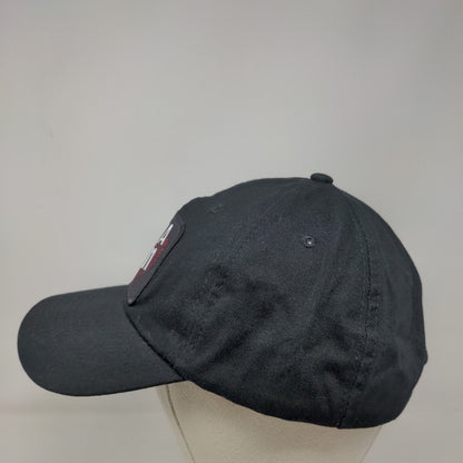 VIVAZEN Patch Slideback Hat Black OSFM Adjustable Vent Holes 6 Panel