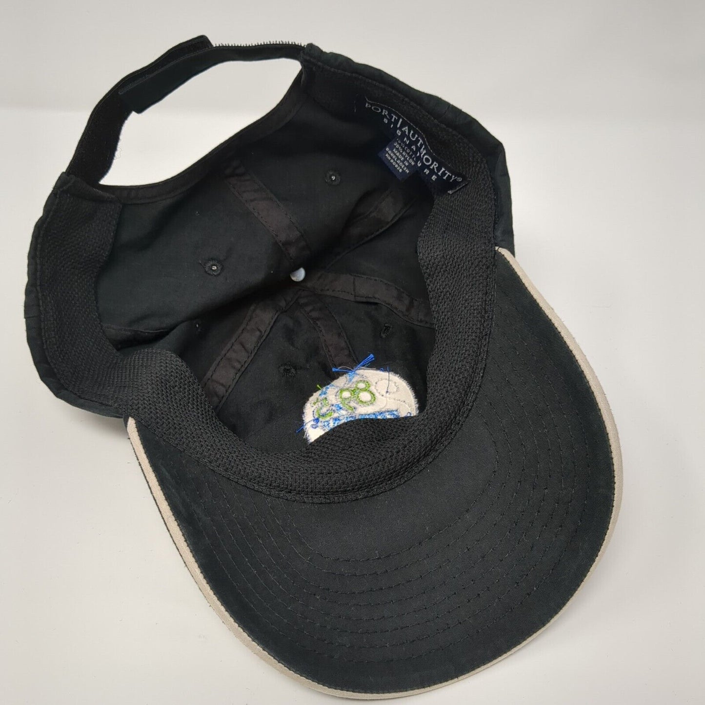 89.5 KTSY Strapback Hat Black One Size Embroidered Port Authority