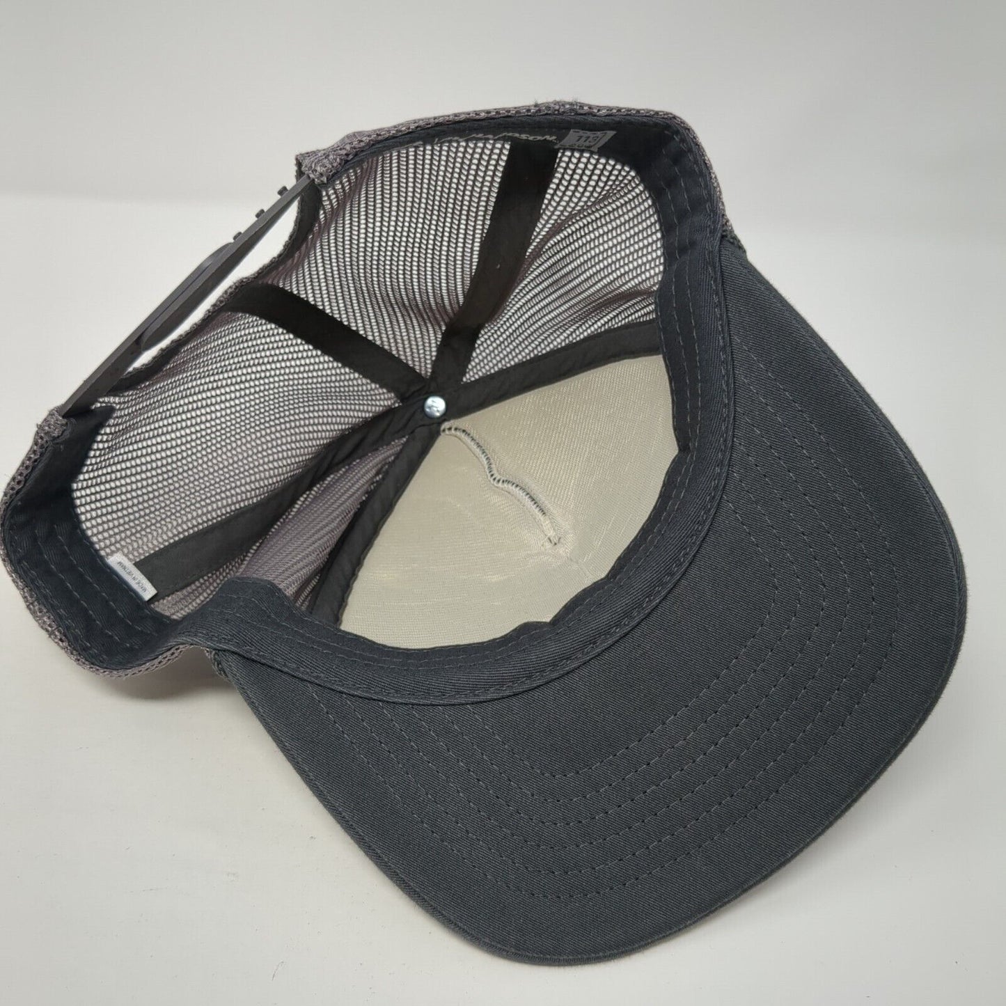 Richardson Snapback Rope Trucker Hat Gray One Size Mesh Back Blank