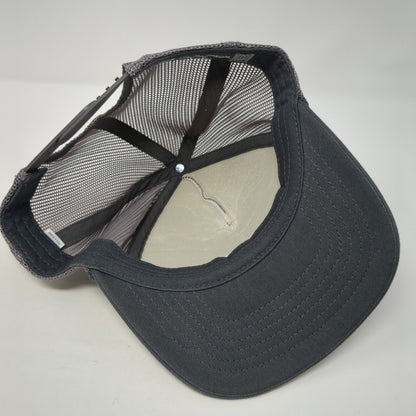 Richardson Snapback Rope Trucker Hat Gray One Size Mesh Back Blank