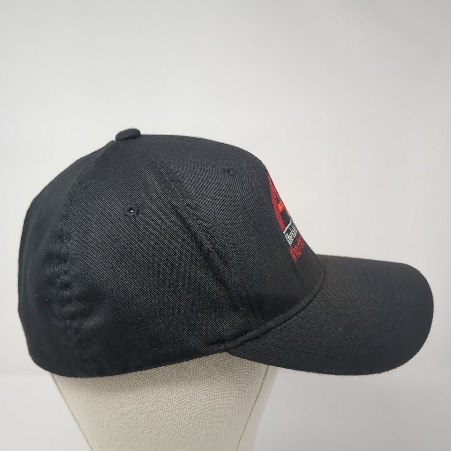 AIS Affordable Insurance Solutions Fitted Baseball Cap Black XL Flexfit Yupoong
