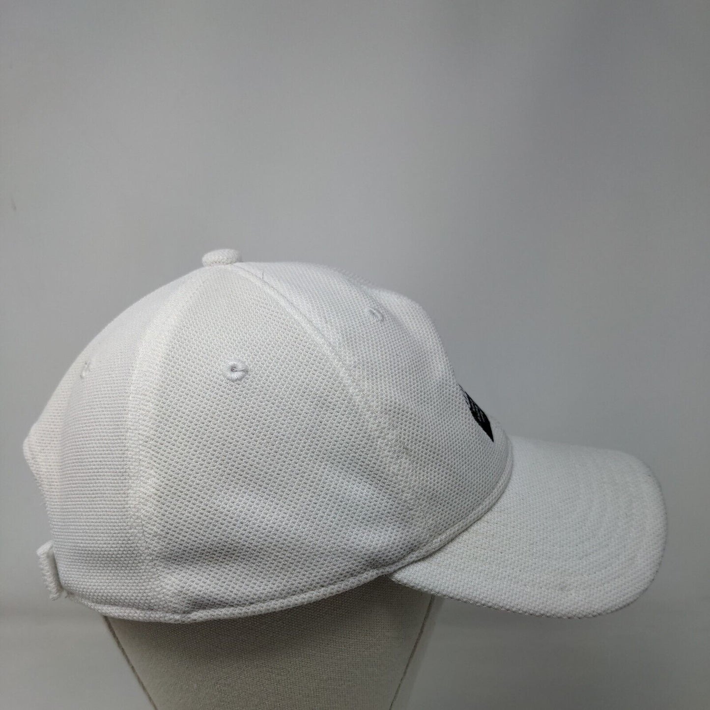 Adidas Patch Strapback Hat White OSFM Adjustable 6 Panel Vent Holes
