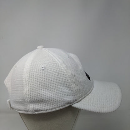 Adidas Patch Strapback Hat White OSFM Adjustable 6 Panel Vent Holes