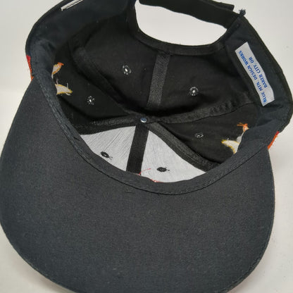 Blue Mtn. Design Works Baseball Cap Black One Size Flames Custom Bowstrings Hat