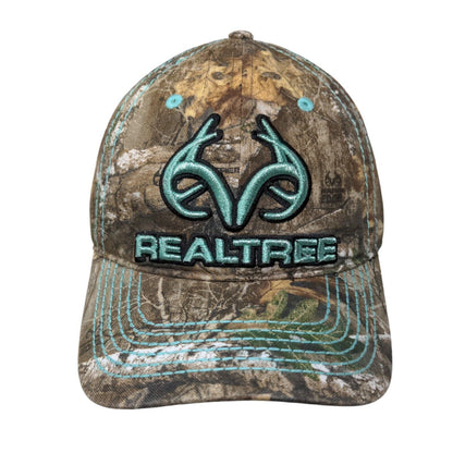 Realtree Strapback Hat Camo One Size Embroidered 6 Panel Outdoor Cap