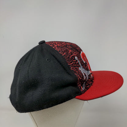 Malaki Chicago Snapback Hat #23 Red Black Embroidered Logo OSFM