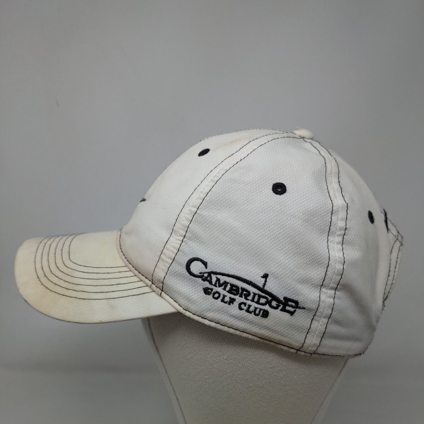 Nike Swoosh Cambridge Golf Club Strapback Hat White OSFM Adjustable