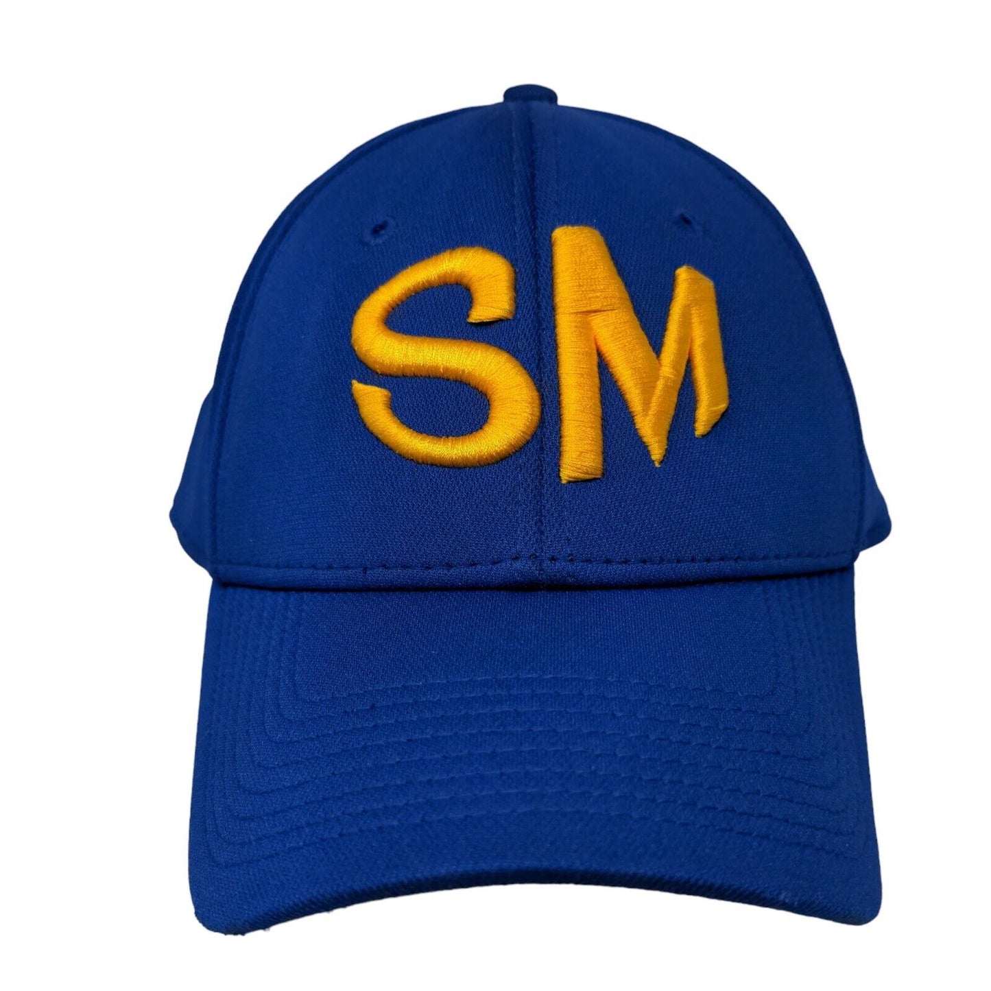 OC Sports Men's Fitted Hat Blue Size L/XL Embroidered Cowboy SM Logo