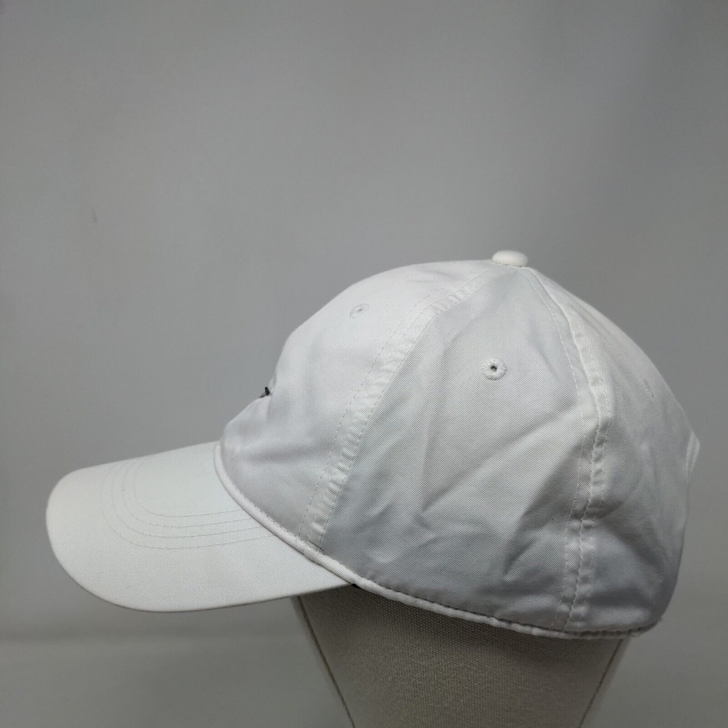 Nike Strapback Hat White OSFM Adjustable Swoosh Logo Heritage86 Dri-Fit