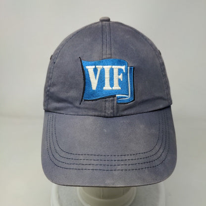 VIF Slideback Hat Blue One Size Adjustable Embroidered Anvil 6 Panel