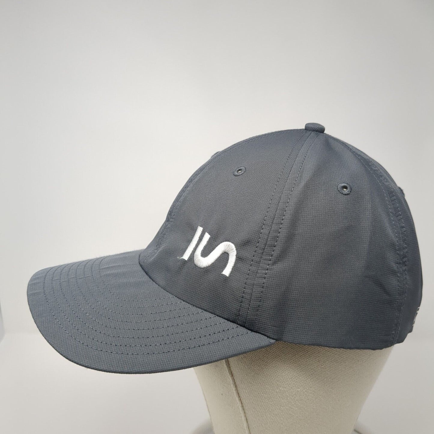 Richardson Strapback Hat Gray One Size Embroidered Logo Adjustable