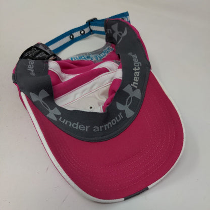 Under Armour Womens Slideback Hat Pink Size OSFM Embroidered Logo 100% Polyester