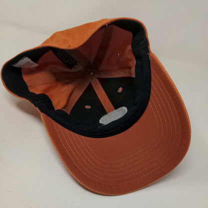 Unbranded Men's Fitted Hat Orange Size S/M Embroidered Indiana Tech Logo
