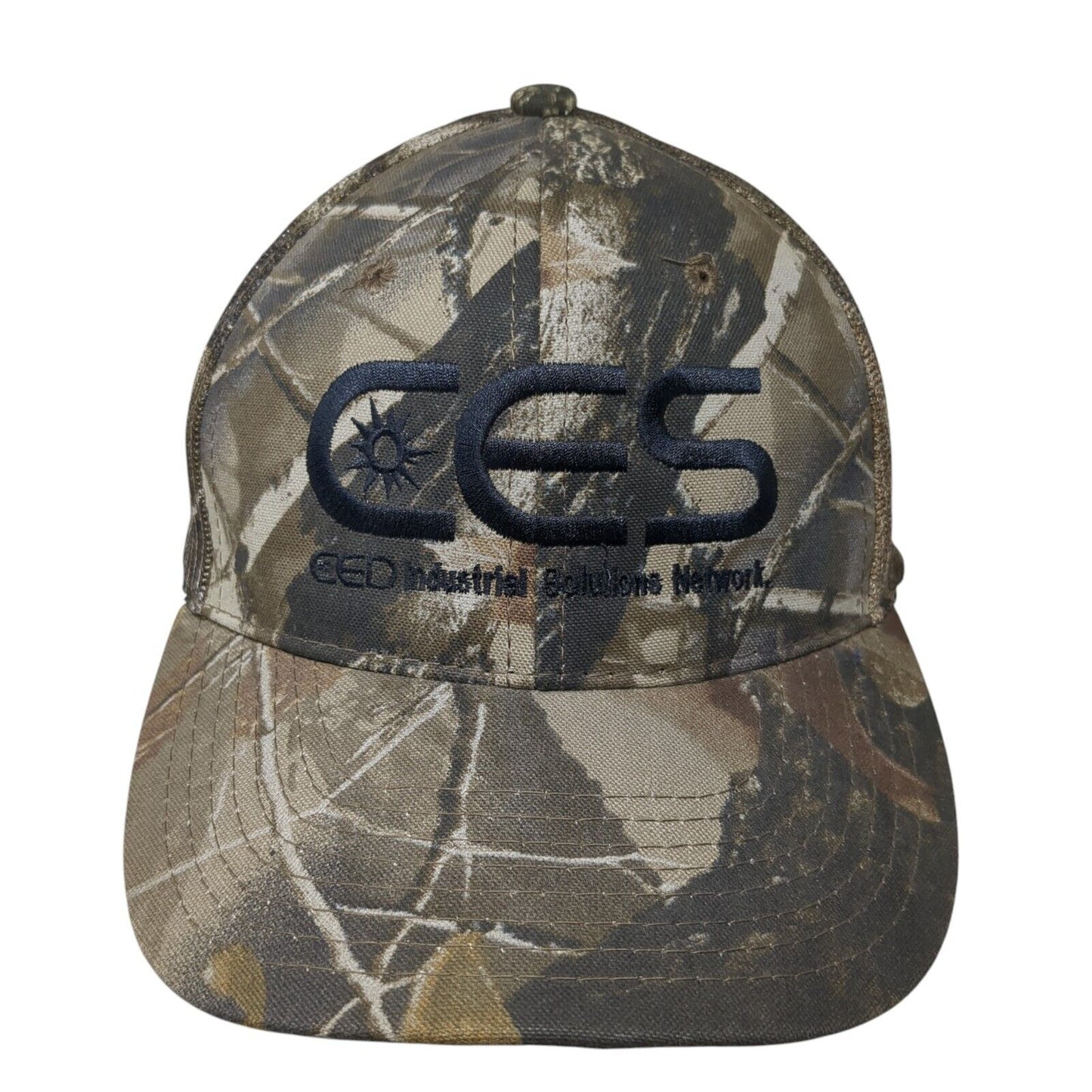 CES Industrial Solutions Network Strapback Trucker Hat Camo One Size